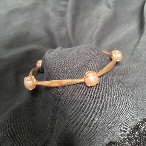 Bronzo Italia Pearl Bangle - Picture 2 of 7